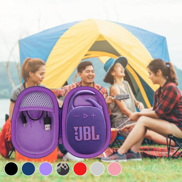 co2CREA Hart Reise Schutz Hülle Etui Tasche für JBL Clip 5 /JBL Clip 4 / JBL Clip 4 Eco Tragbare Blu