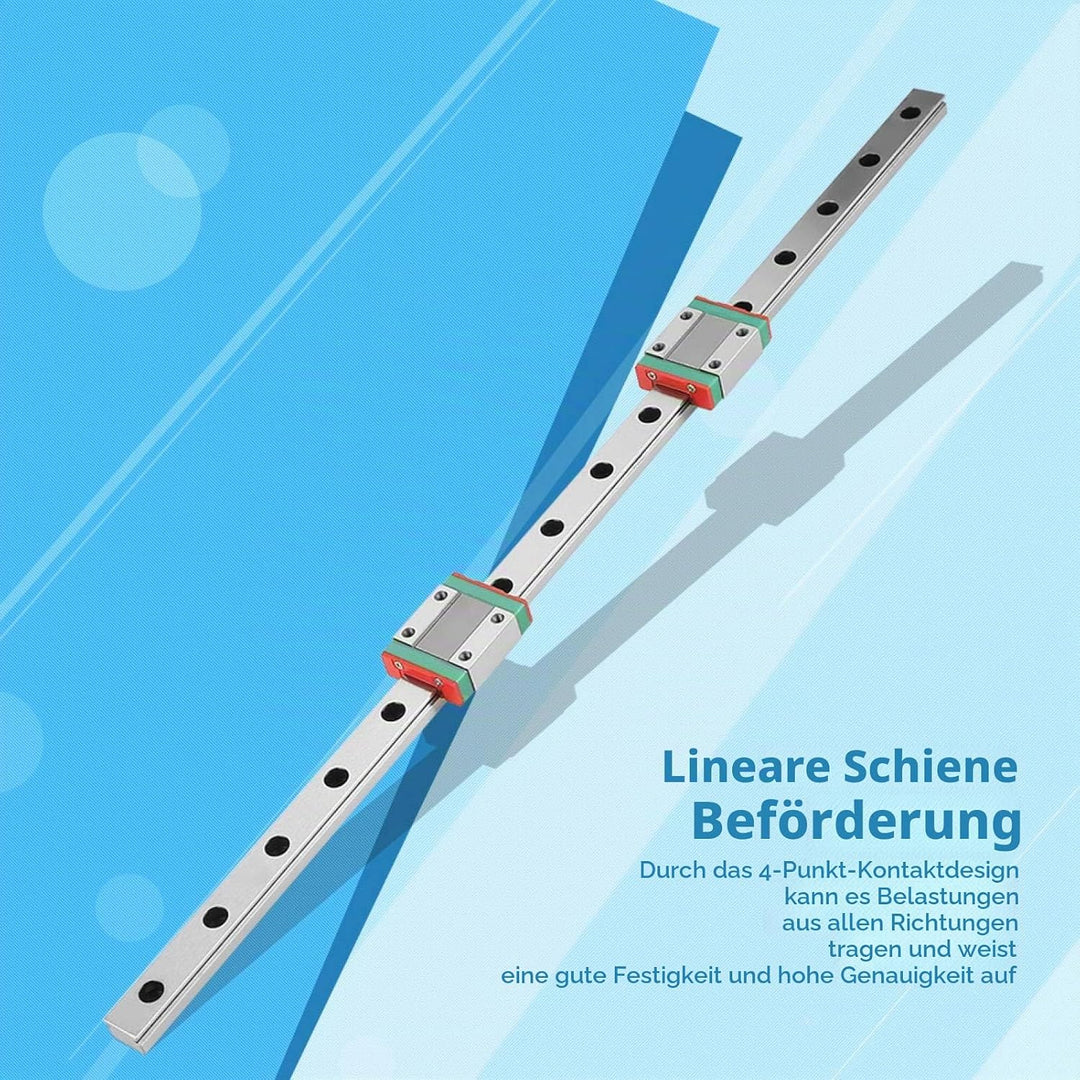 400mm Linearführung Führungsschiene, MGN12 Linearschiene Führungsschienen Linearlager Linear Rail Li
