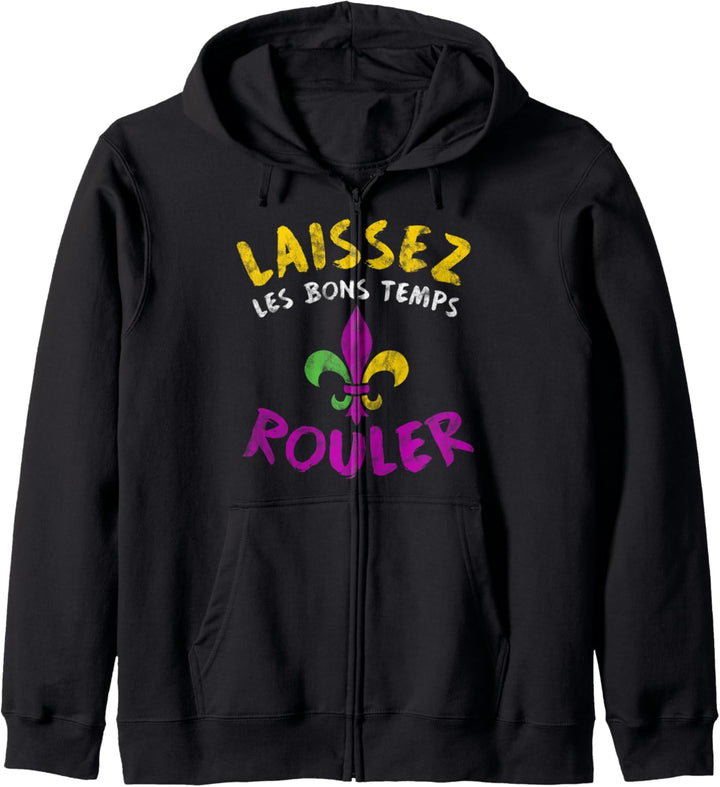 Mardi Gras Shirt Let the Good Times Roll New Orleans Parade Kapuzenjacke