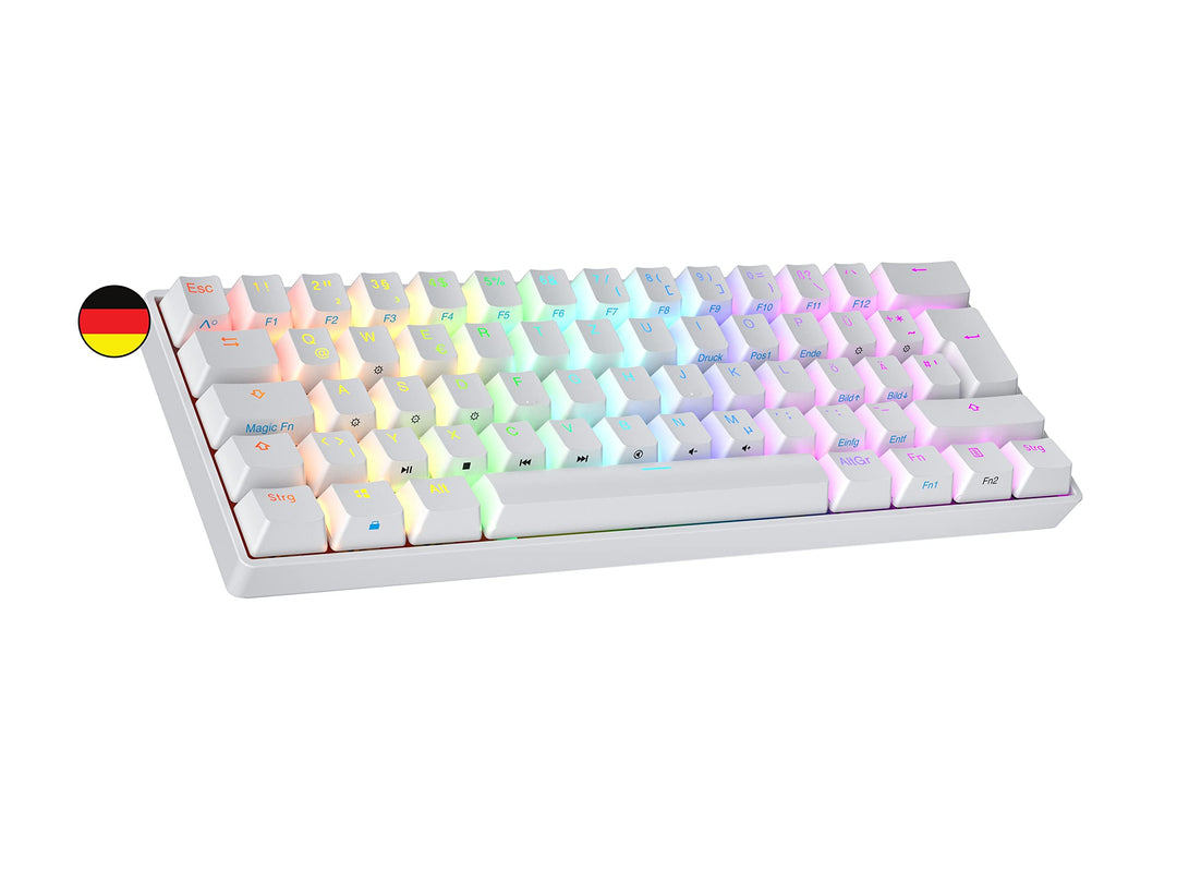 Ranked S60 Supernova Mechanische 60 Prozent Tastatur | Hotswap Gaming Keyboard | 62 Programmierbare