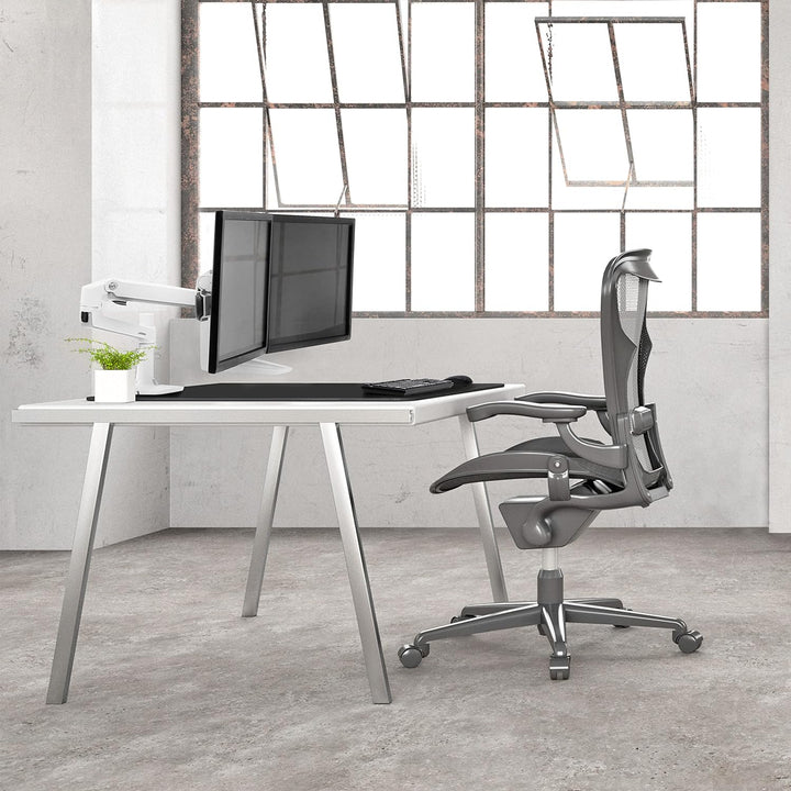 ERGOTRON 45-489-216 LX dual direkt Tischhalterung bis 63,5cm 25Zoll 0,9-5 kg weiss 2 Monitore LX Arm