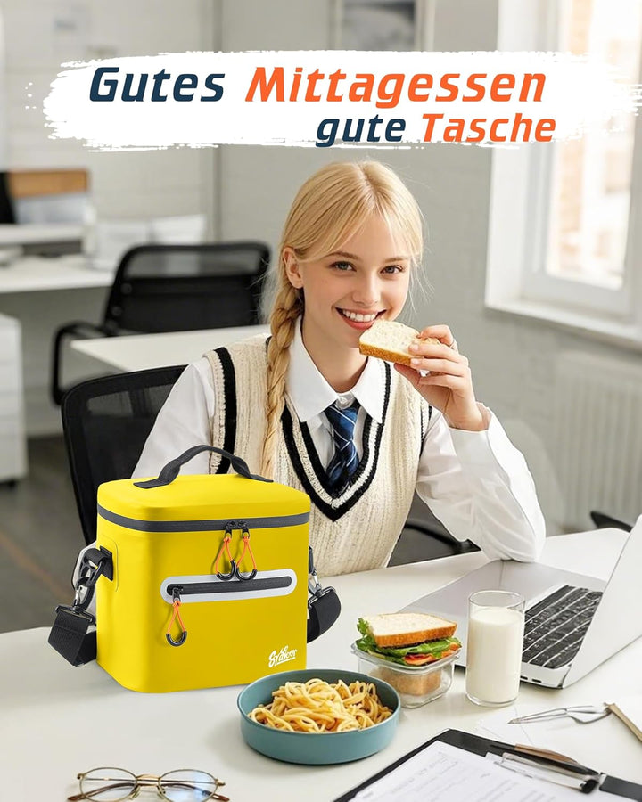Kühltasche 7/14/24L - Isoliert & Wasserdicht | Tragbare Mini-Kühltasche mit Thermo-Iso-Schicht | Lei