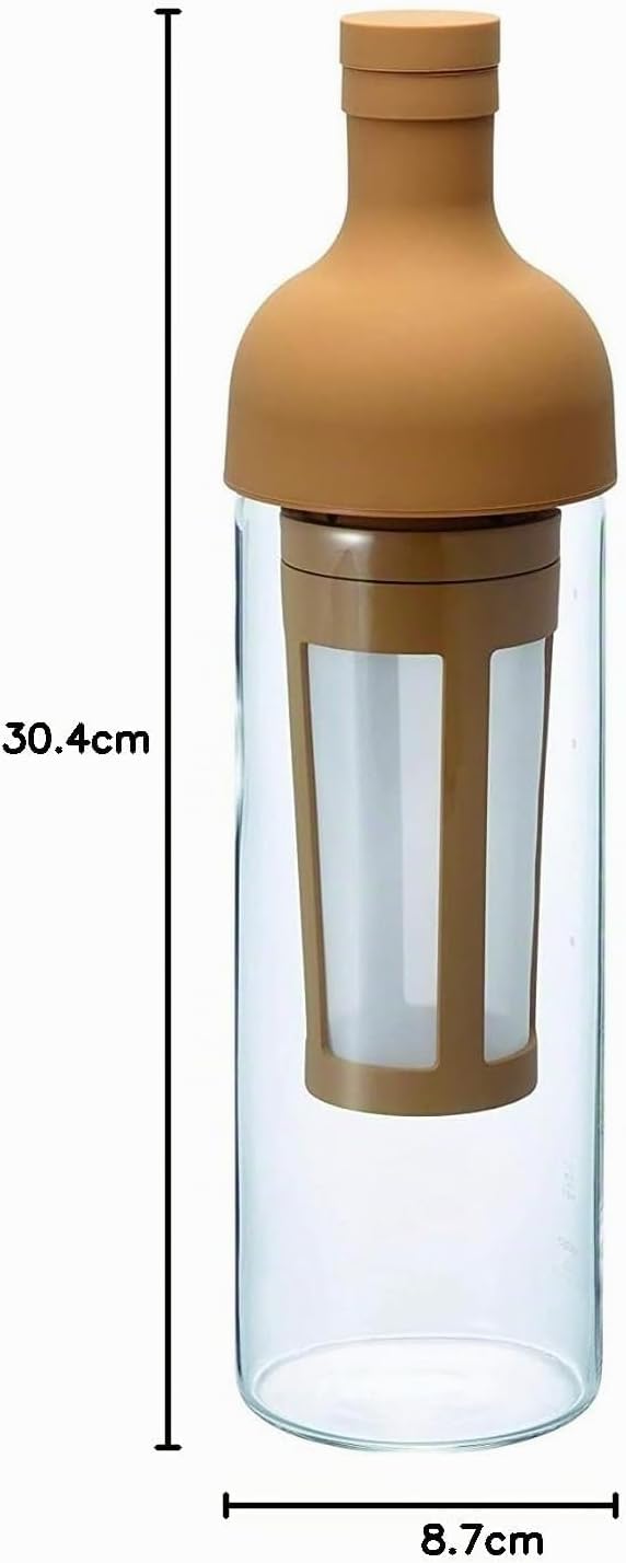 Hario "Filter in Coffee Bottle" Kaffeebereiter für Coldbrew / kaltgebrühten Kaffee (beige), 700 ml 7