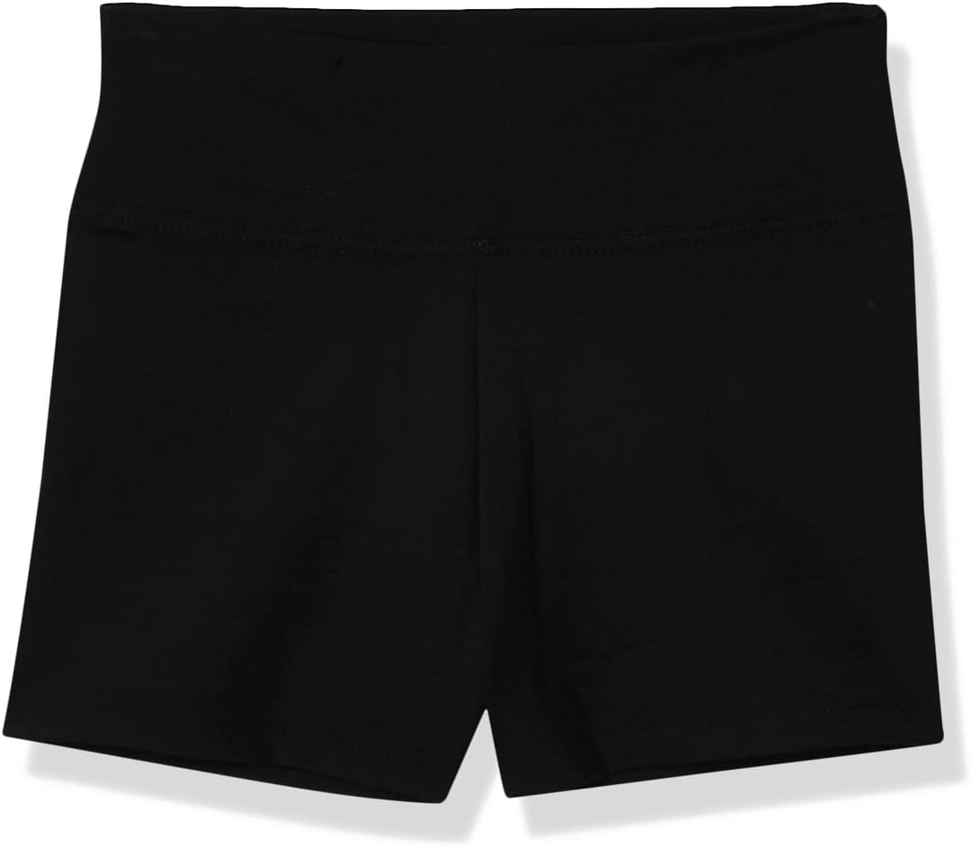 Capezio Big Girls' Team Basic High Waisted Short, Black, Large