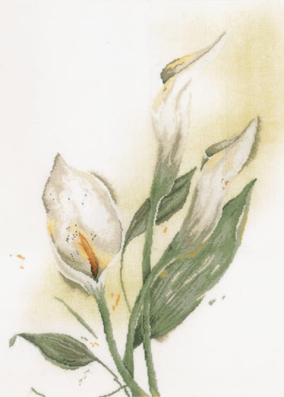 Lanarte PN-0008015 Kreuzstichset Calla, Zählmuster Zählmusterpackung, Baumwolle, Mehrfarbig, ca. 50