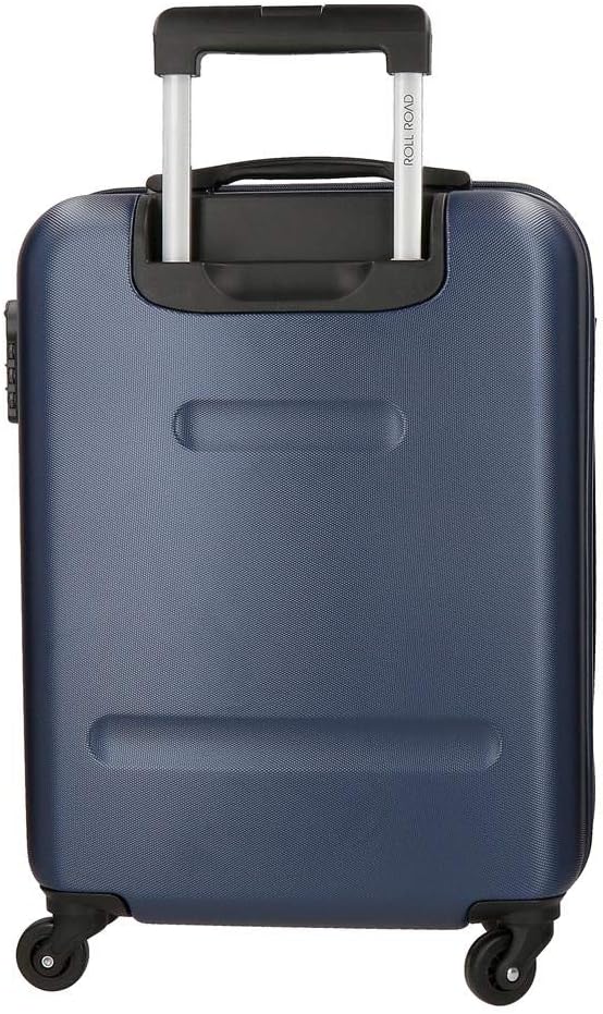 Roll Road Flex Kabinenkoffer Blau 38x54x20 cms Hartschalen ABS Kombinationsschloss 35L 2,5Kgs 4 Räde