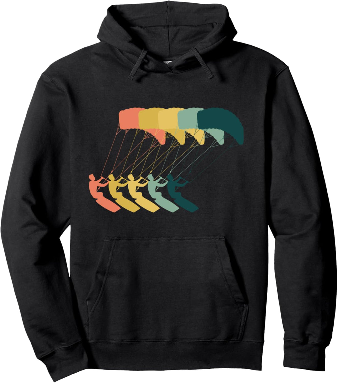 Kitesurfer Retro Pop Art Kitesurfing Pullover Hoodie