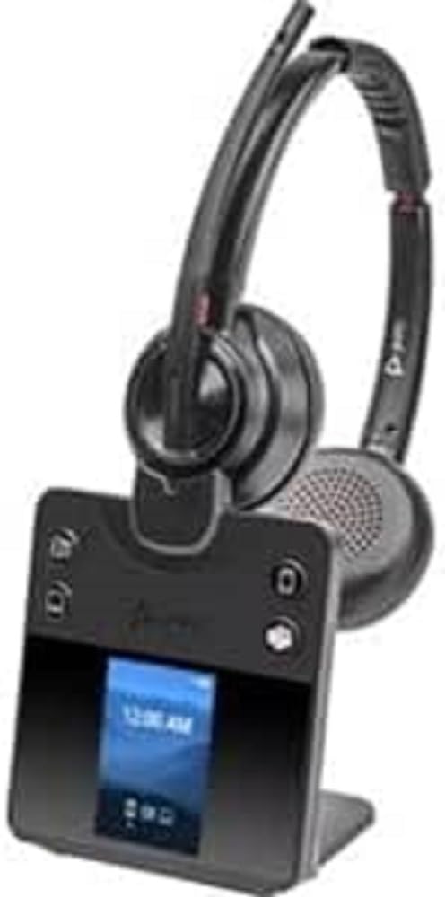 HP Poly Savi 8420 Office 8400 series Headset On-Ear DECT / Bluetooth kabellos aktive Rauschunterdrüc