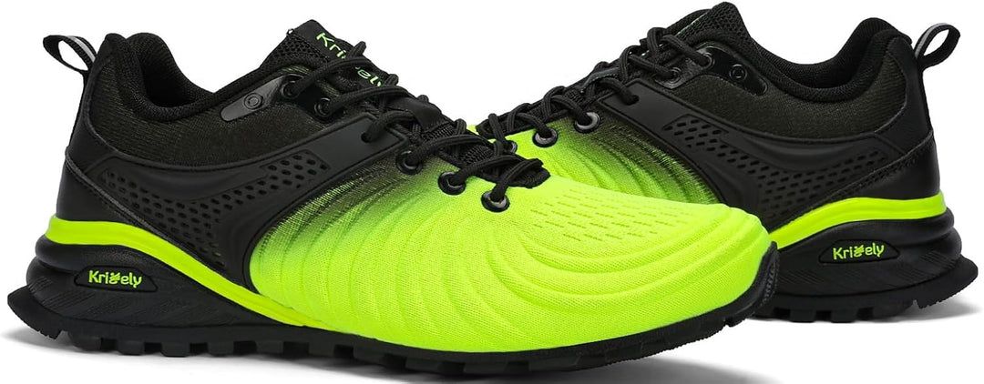 Kricely Traillaufschuhe Herren Laufschuhe Strassenlaufschuhe Sneaker Leicht Wanderschuhe Fitnessschu