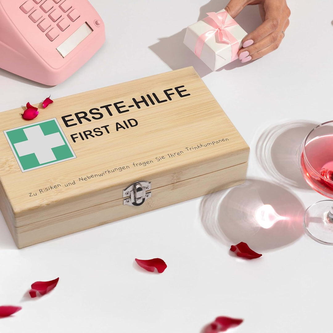 LAUBLUST Weinöffner Set als Geschenk - 5er Weinzubehörset als Sommelier Set - Erste Hilfe | Wein Zub