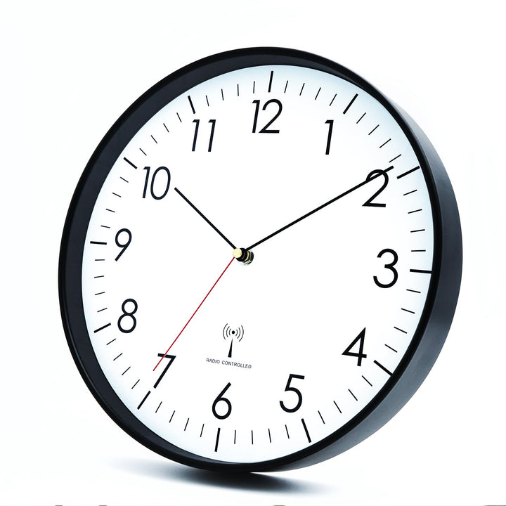 HZDHCLH Funk Wanduhr 30 cm Lautlose Wanduhr Ohne Tickgeräusche, Moderne Batteriebetriebene Uhr für Z