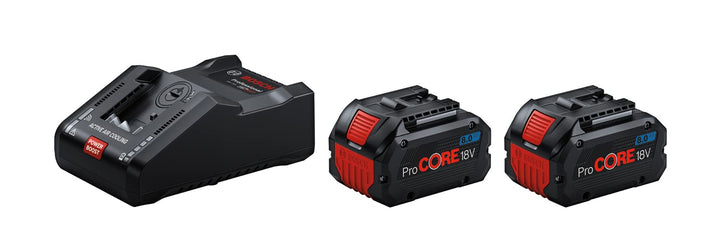 Bosch Professional 18V System Akku Starter-Set (2x ProCORE18V 8.0Ah Akku + Schnellladegerät GAL 18V-