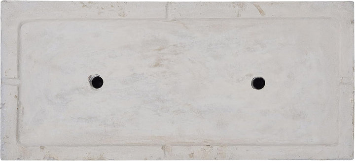 Praktischer Blumentopf 60 x 29 x 30 cm Steingemisch weiss Myra