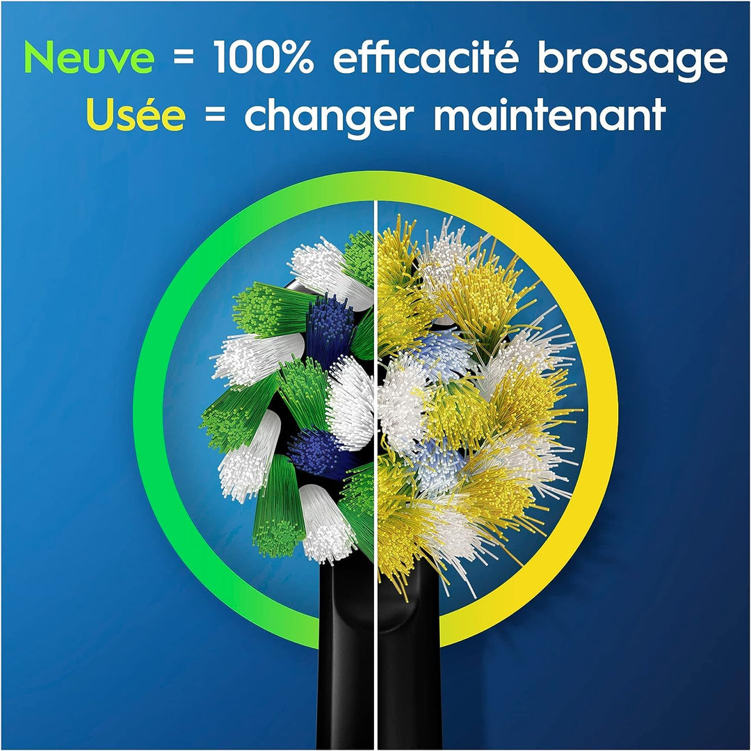 Oral-B Pro 1 790 Elektrische Zahnbürste, Doppelpack & 1 CrossAction Aufsteckbürste, Drucksensor & Ti