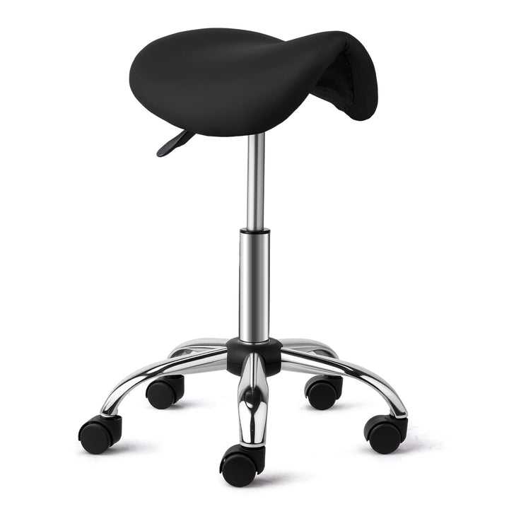 Bonnlo Sattelhocker mit Rollen 360°, Sattelhocker Höhenverstellbar 48-63cm, Rollhocker Ergonomisch 1
