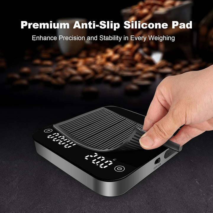 Mini-Kaffeewaage mit Timer,barista waage,Wiederaufladbare Waage für Filterkaffee,barista waage für E