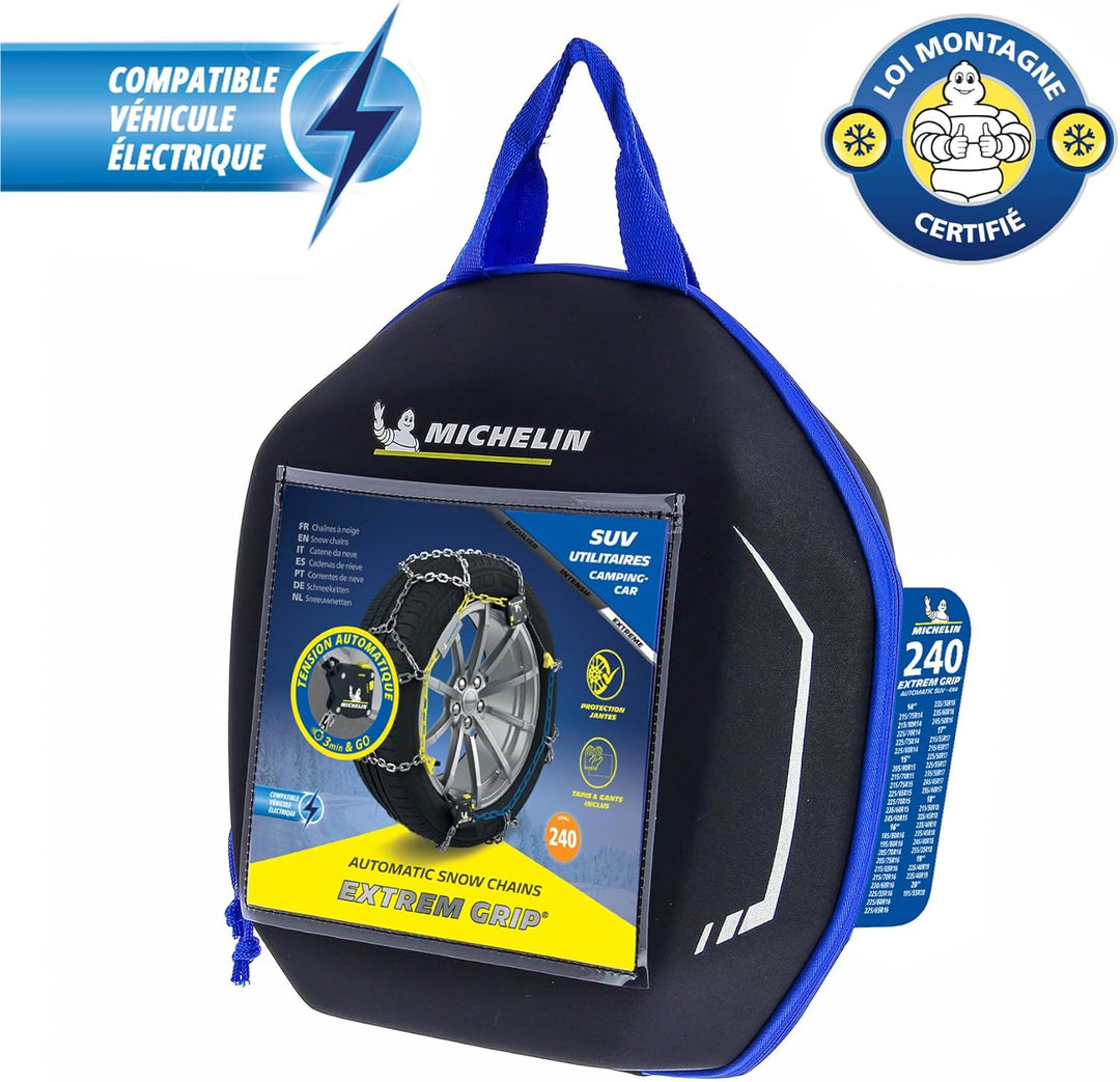 MICHELIN Extrem Grip Schneeketten, automatisch, speziell für SUV, Allradfahrzeuge, Wohnmobile, Nutzf