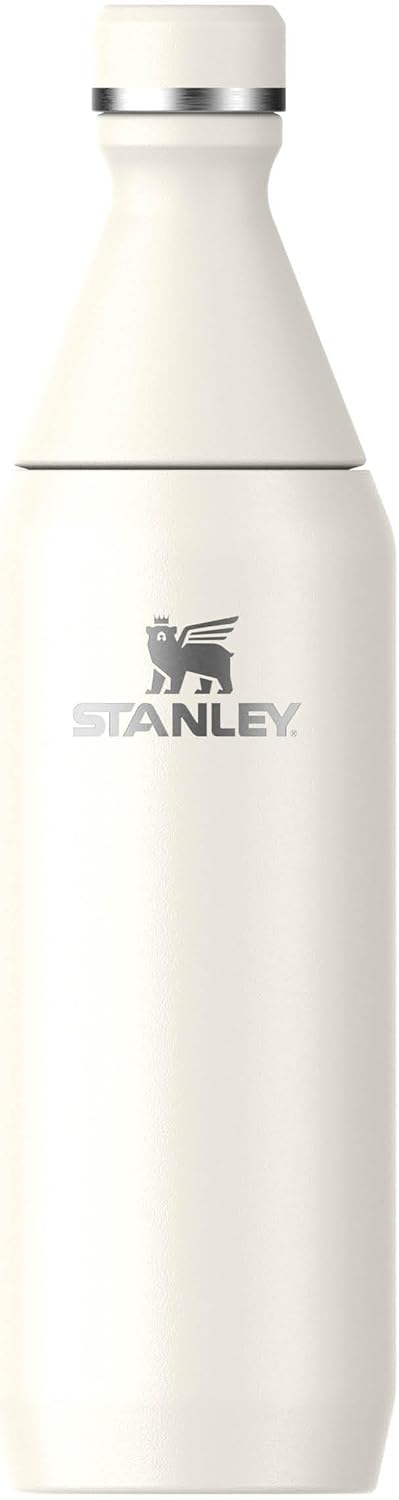 Stanley All Day Slim Trinkflasche Edelstahl 0.6L - Thermosflasche Kühlt 6 Stunden - 11 Stunden Eisge