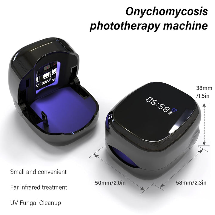 Nagelpilz Laser für Zuhause, Upgrade Nagelpilz Lasergerät【Upgrade 4*Blau & 2*Infrarotlicht】【Effektiv