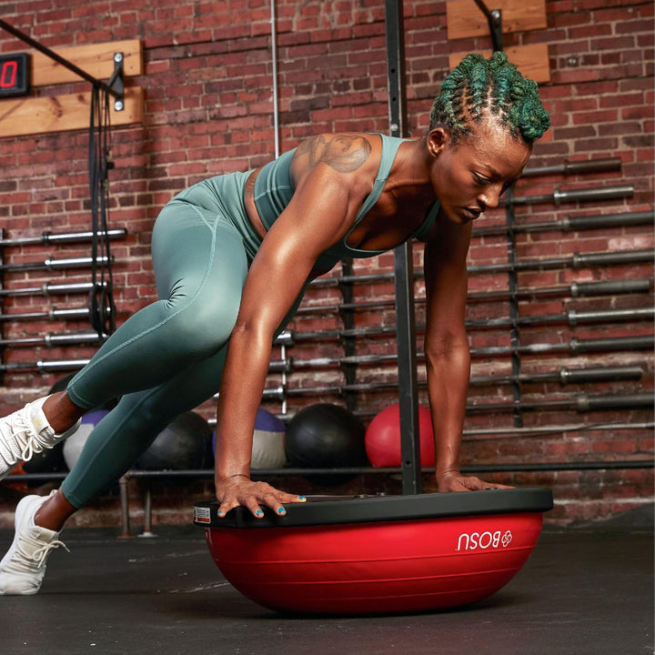 BOSU Pro Multifunktionaler Trainingsball für Zuhause, Fitnessstudio, Ganzkörper-Balance, Krafttraine