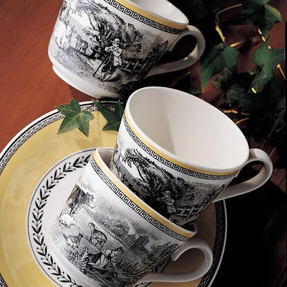 Villeroy und Boch Audun Ferme Platte oval 34 cm, Premium Porzellan