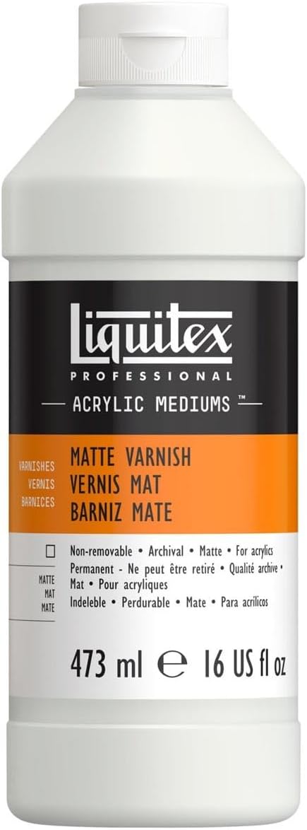 Liquitex 5216 Professional matter Firnis, Schlussfirnis für Acrylfarben - seidenmatte Oberfläche, ni