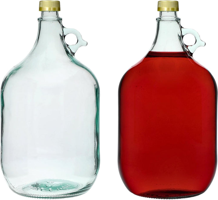 lilawelt24 4X Set 5L Flasche +Gummistopfen + Gärröhrchen Gärballon Weinballon Gärbehälter/brauen/Wei