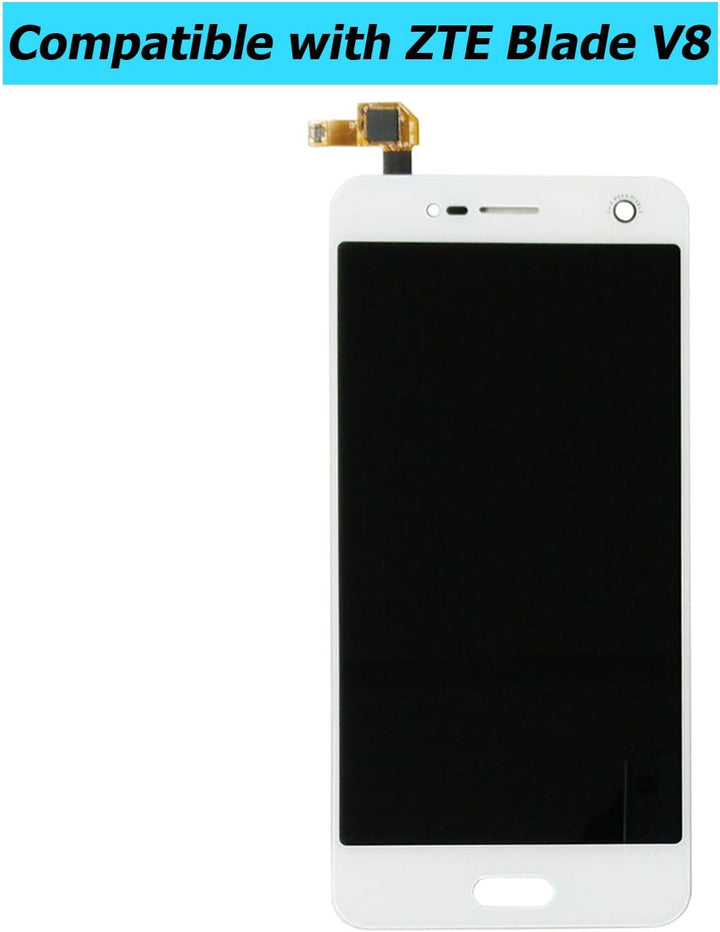 E-YIIVIIL Neu Ersatz LCD Display Kompatibel Für ZTE Blade V8 BV0800, Blade V0800 5,2 inch (Weiss Ohn