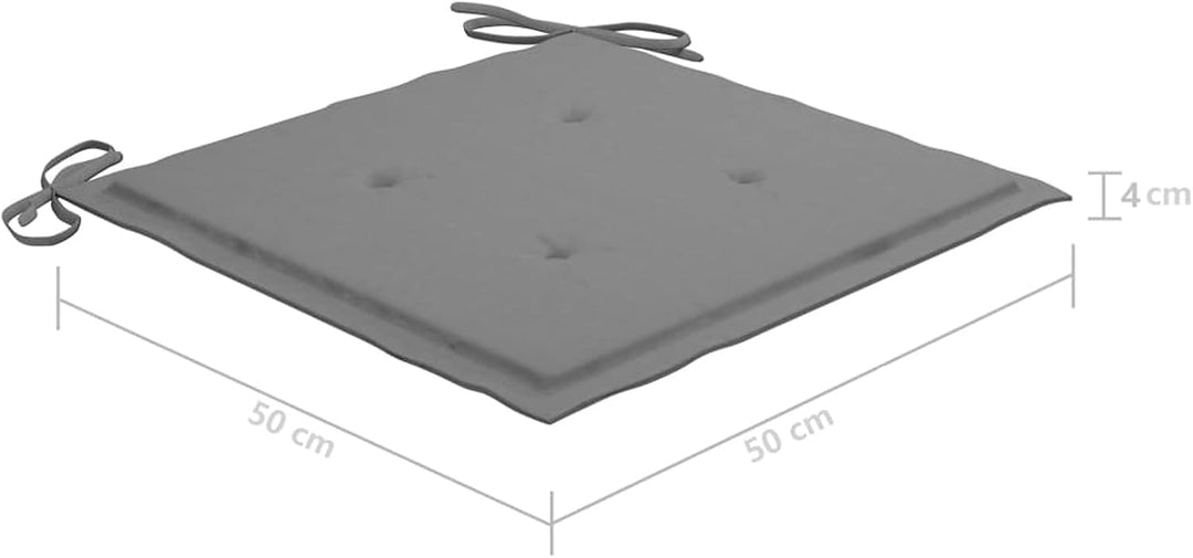 Festnight Garten-Essstühle 3 STK. mit Kissen Outdoor-Sessel Gartensessel Holz Holzstuhl Terrassenstu