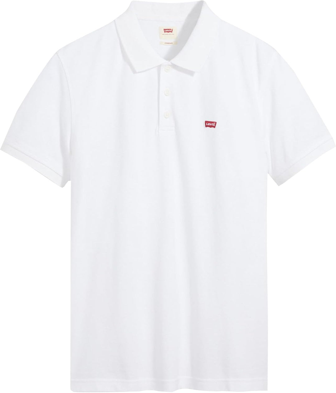 Levi's Herren Housemark Polo Chesthit Logo T-Shirt XL Weiss (White +), XL Weiss (White +)