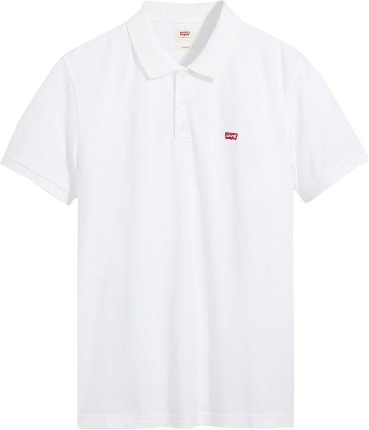 Levi's Herren Housemark Polo Chesthit Logo T-Shirt XL Weiss (White +), XL Weiss (White +)