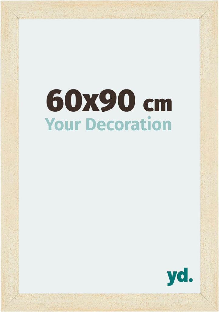 yd. Your Decoration - Bilderrahmen 60x90 cm - Bilderrahmen aus MDF mit Acrylglas - Antireflex - Ausg