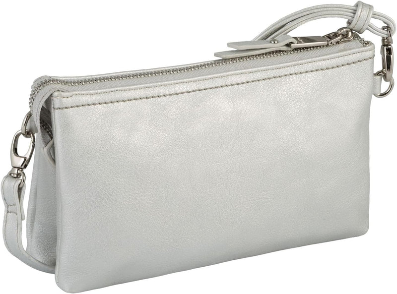 Gabor bags Emmy Damen Clutch Abendtasche Klein 22,5 x 4,5 x 13,5 Silver, 22,5 x 4,5 x 13,5 Silver