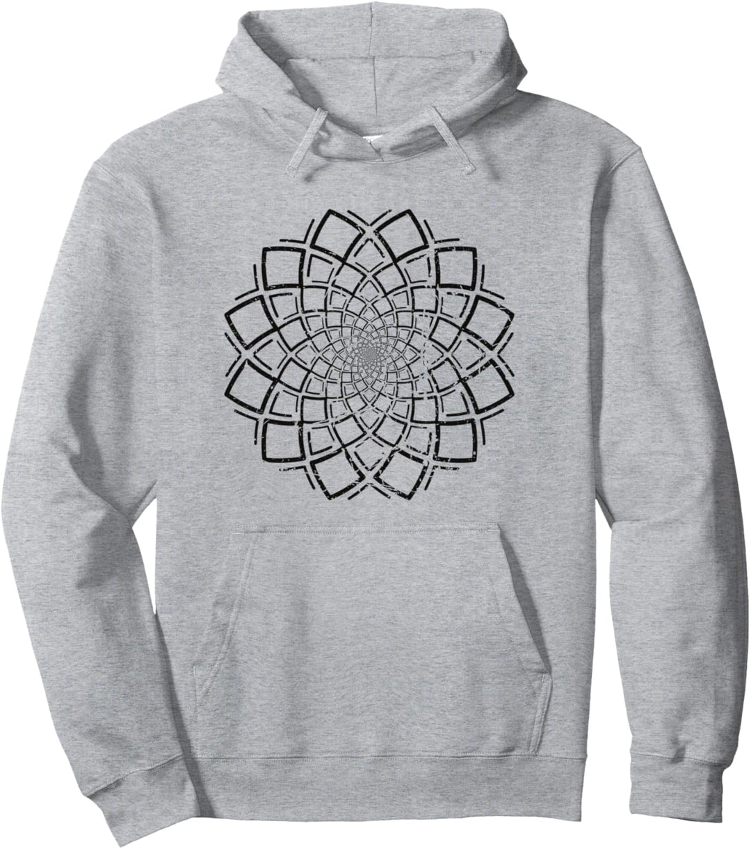Spirituelle Meditation Einfaches Mandala Tribal Yoga Pullover Hoodie