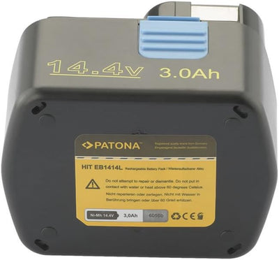 PATONA Akku NI-MH 3000mAh 14,4V Kompatibel mit Hitachi DS14DVB WR14DMR DH 20DV DS 14DAF2 DS 14DMR