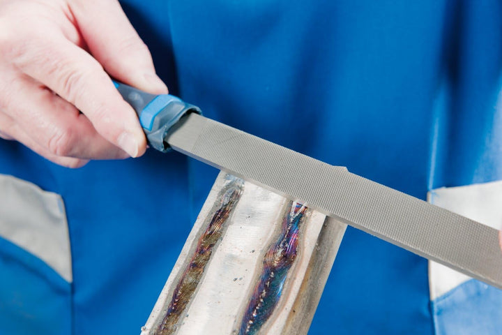 PFERD 532 WR 200 H 2 Werkstattfeilen-Set in PVC-Rolltasche, 5 Feilen, Kreuzhieb H2, 200mm, 11800532