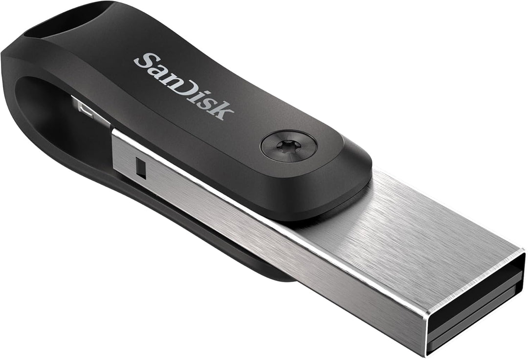 SanDisk iXpand Go Flash-Laufwerk iPhone Speicher 128 GB (iPad kompatibel, automatisches Backup, Schl