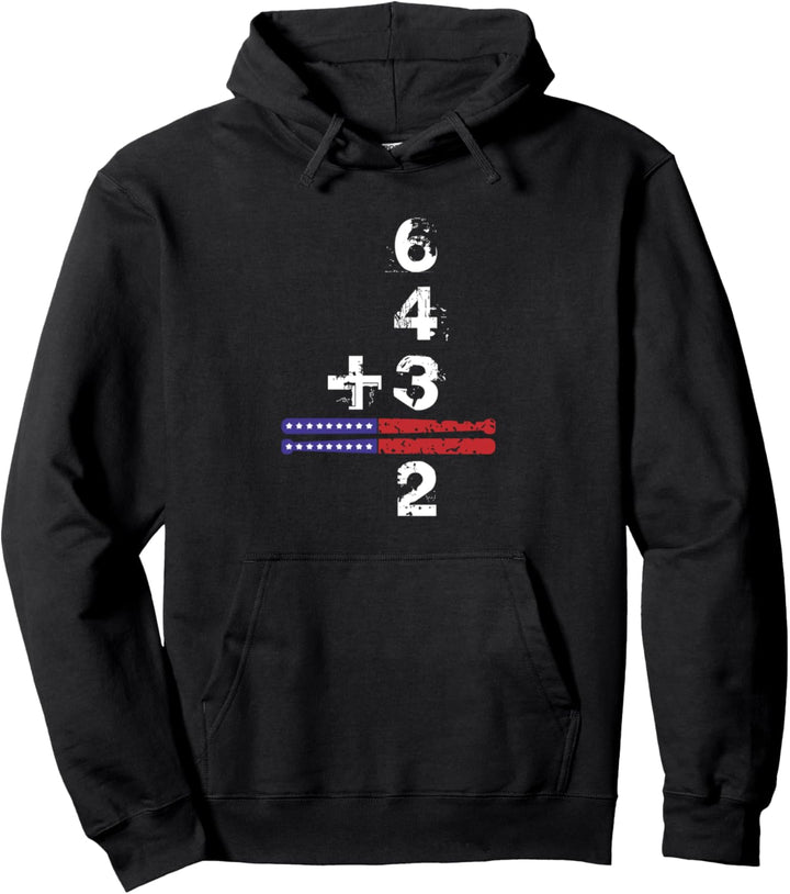 6 4 3 Double Play Baseball Softball Turning Two Out Gift Pullover Hoodie