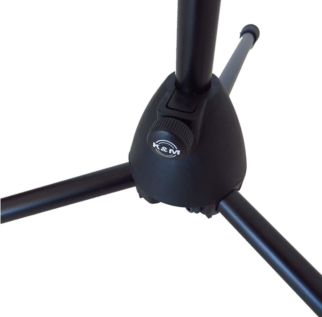 K&amp;M Mikrofonstativ 27700 - Schwarz, Metall, Basic, 3/8" Gewinde, 845-1475 mm, 0.6 kg Belastbarkeit