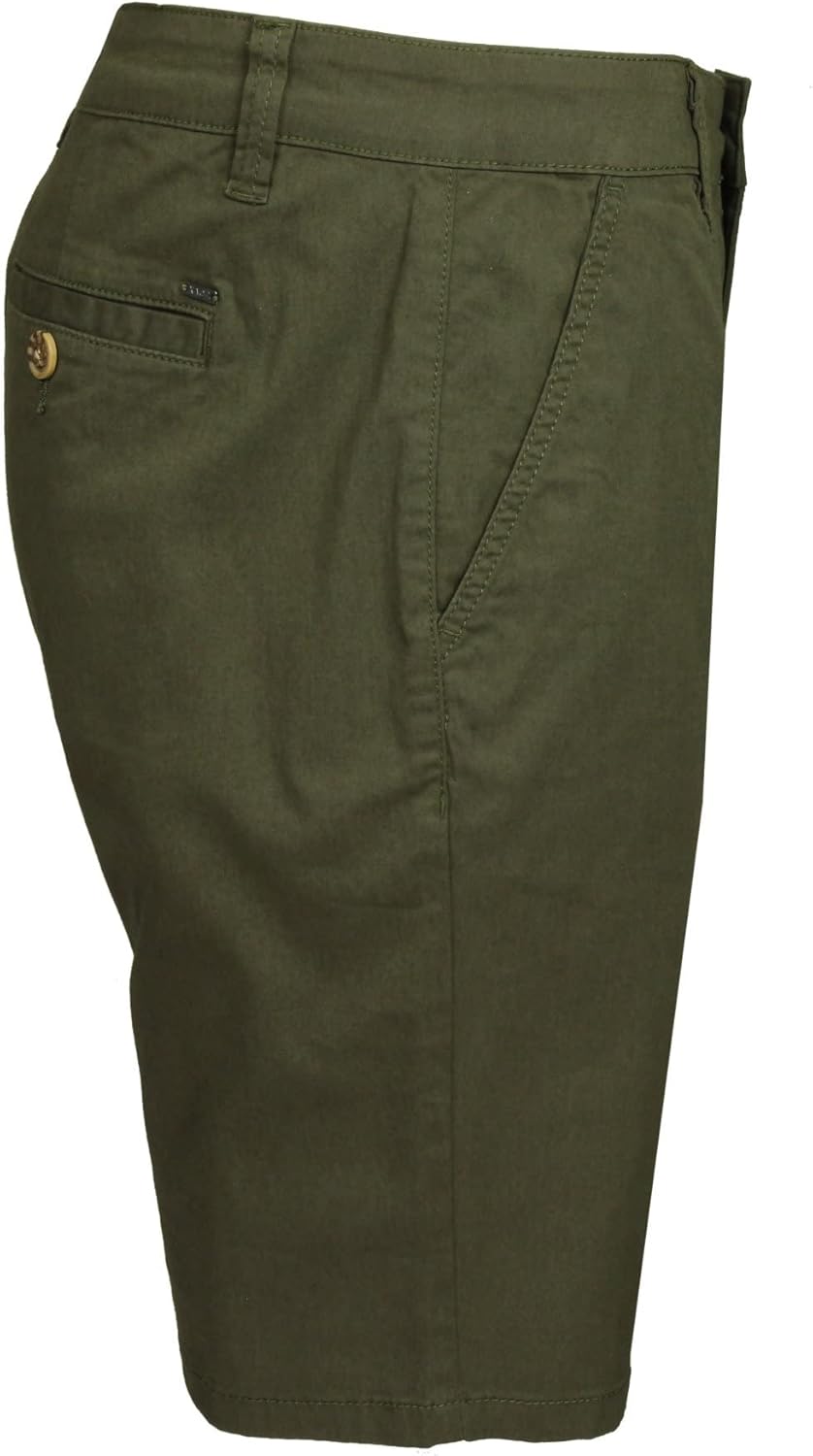 Xact Herren Chino Shorts Baumwoll Stretch Regular Fit Kurze Hose Sommer Bermuda Golf Business Casual