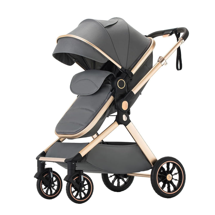 BEBBY Kinderwagen, Standard-Kinderwagen, Kinderwagen 3 in 1,Kinderwagen mit Faltbarem Tragbarem für