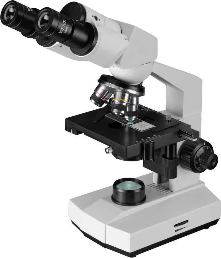 Bresser biologisches Durchlicht-Mikroskop, Erudit Basic Bino 40x-400x, Grob- und Feinfokussierung, s
