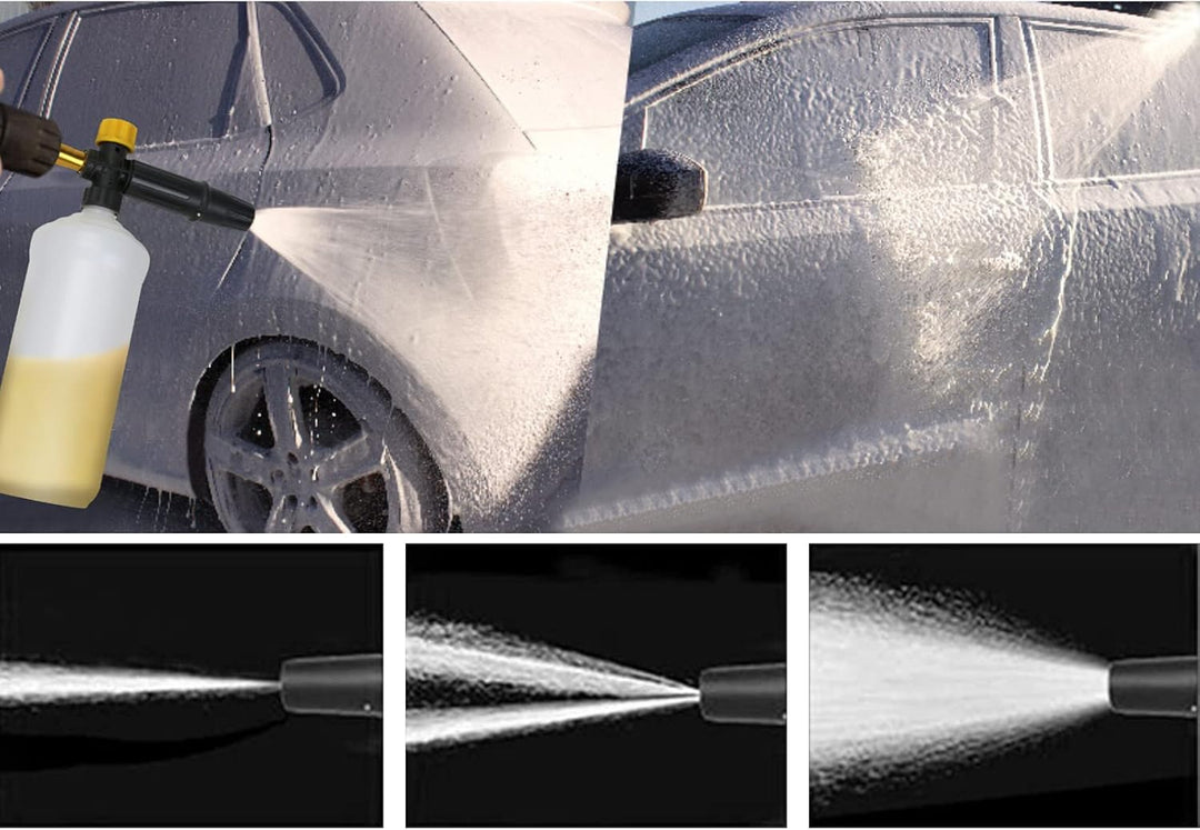STYDDI Hochdruckreiniger-Schneeschaumlanze, verstellbare Schaumkanone für Bosch Aqt Aquatak Haushalt