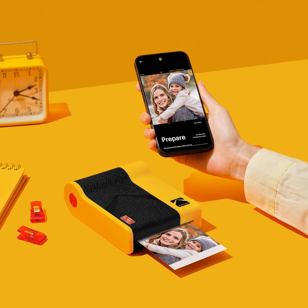 KODAK Fotodrucker Mini 3 ERA Impresora + Pack con 68 Hojas schwarz, Impresora + Pack con 68 Hojas sc