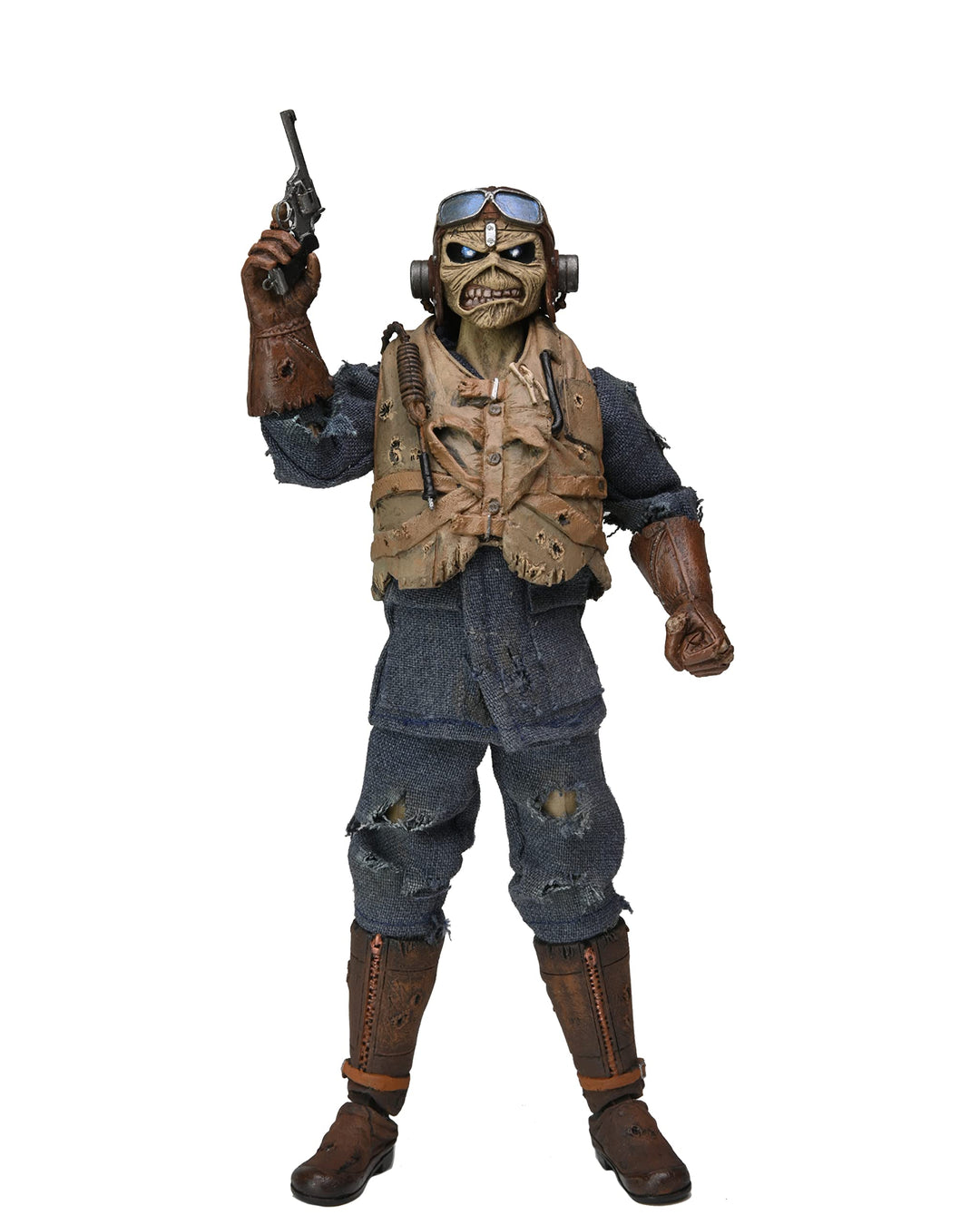 NECA Iron Maiden 8" Actionfigur Aces High Eddie aus Kunststoff und Polyester, in Geschenkbox mit Sic