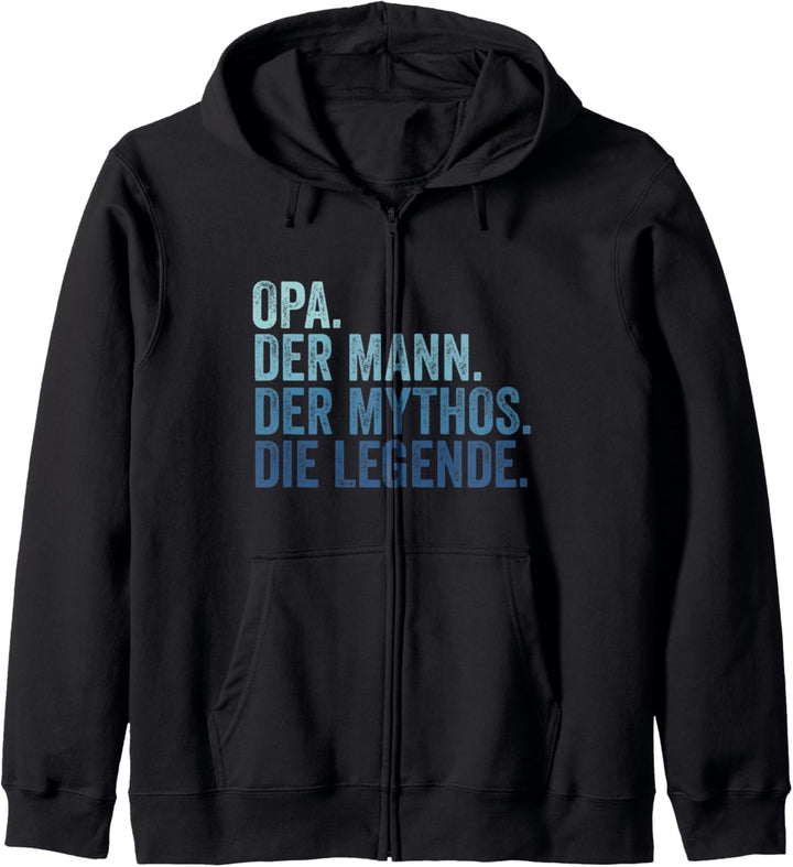 Opa Der Mann Der Mythos Die Legende Vintage Retro Opa Kapuzenjacke