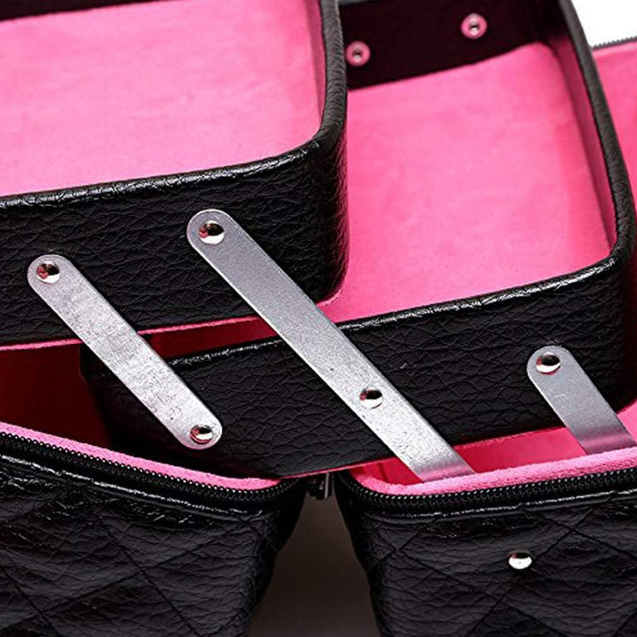 Kosmetikkoffer Makeup Box Kosmetiktasche Schminkkoffer für Reisen Dienstreise weich 3 verfügbare Ebe