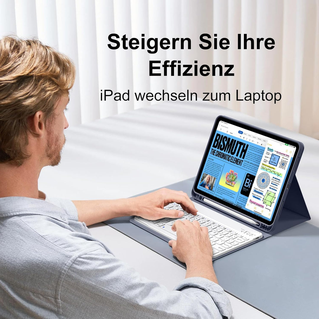 Tastatur Hülle für iPad Air 11 Zoll M3/M2 (2025/2024), iPad Air 5./4. Generation 2022/2020 10,9 Zoll