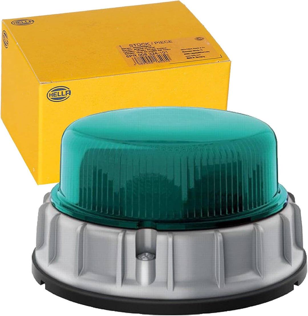 HELLA - LED-Blitz-Kennleuchte - K-LED 2.0 F - 12/24V - grün - Anbau - 2XD 011 557-131
