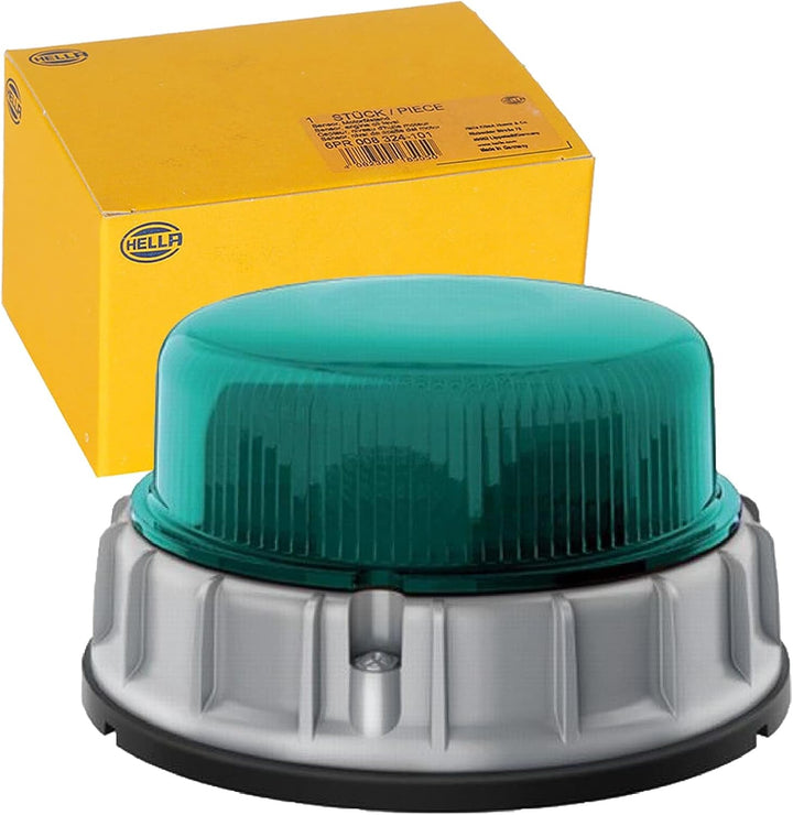 HELLA - LED-Blitz-Kennleuchte - K-LED 2.0 F - 12/24V - grün - Anbau - 2XD 011 557-131